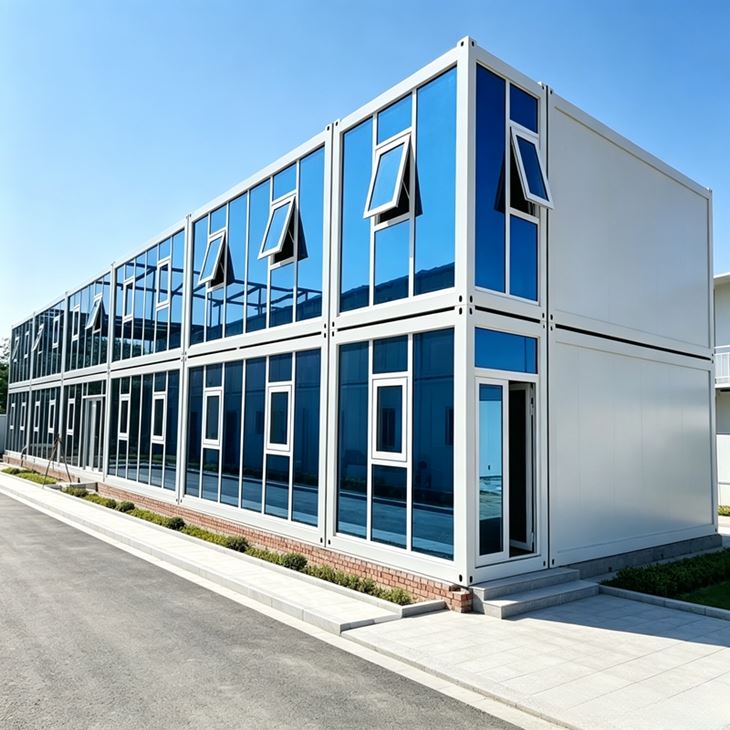 Flat Pack Container Houses For Large Construction Site Camps factory