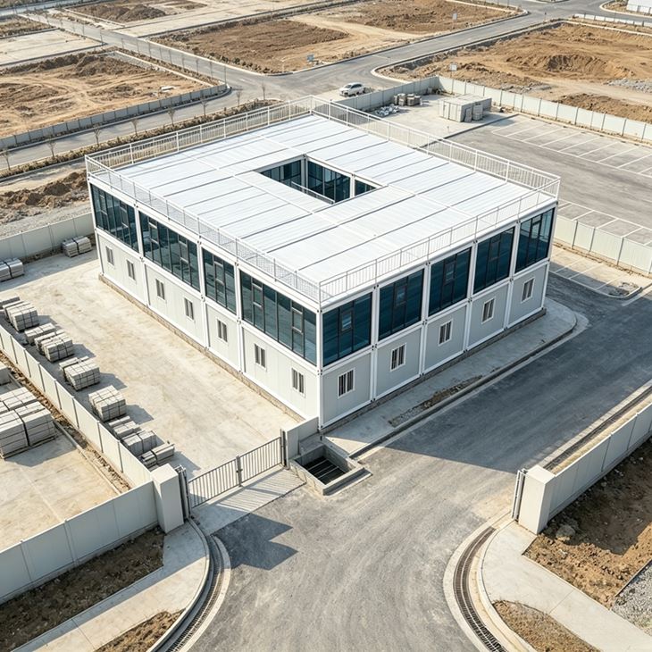 Flat Pack Container Houses For Large Construction Site Camps suppliers